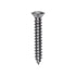 Auveco No. 2702 #6 X 1" Phillips Oval Head Tapping Screw Zinc, Quantity - 100