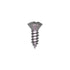 Auveco No. 2707 8 X 1/2" Phillips Oval Head Tapping Screw Chrome, Quantity - 100