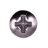 Auveco No. 2707 8 X 1/2" Phillips Oval Head Tapping Screw Chrome, Quantity - 100