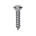 Auveco No. 2710 #8 X 3/4" Phillips Oval Head Tapping Screw Chrome, Quantity - 100