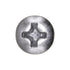 Auveco No. 2713 #8 X 1" Phillips Oval Head Tapping Screw Chrome, Quantity - 100