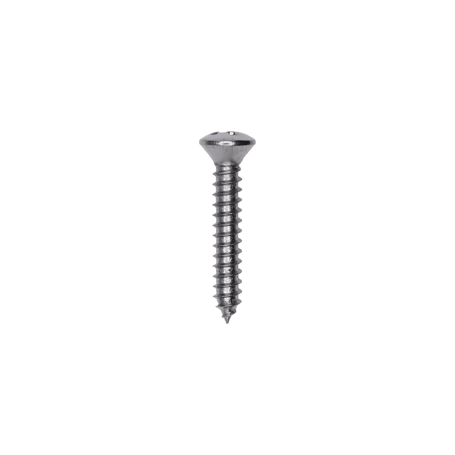 Auveco No. 2720 10 X 1/2" #6 Head Phillips Oval Head Tapping Screw Zinc, Quantity - 100
