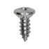 Auveco No. 2722 10 X 1/2" Phillips Oval Head Tapping Screw Chrome, Quantity - 100