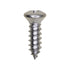 Auveco No. 2724 10 X 5/8" #8 Head Phillips Oval Head Tapping Screw Chrome, Quantity - 100