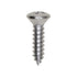 Auveco No. 2728 #10 X 3/4" Phillips Oval Head Tapping Screw Chrome, Quantity - 100