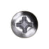 Auveco No. 2728 #10 X 3/4" Phillips Oval Head Tapping Screw Chrome, Quantity - 100