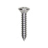 Auveco No. 2731 #10 X 1" Phillips Oval Head Tapping Screw Chrome, Quantity - 100
