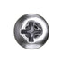 Auveco No. 2731 #10 X 1" Phillips Oval Head Tapping Screw Chrome, Quantity - 100