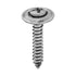 Auveco No. 2772 8 X 1" Phillips Oval Head SEMS Tapping Screw Cntrsnk Chrome, Quantity - 100