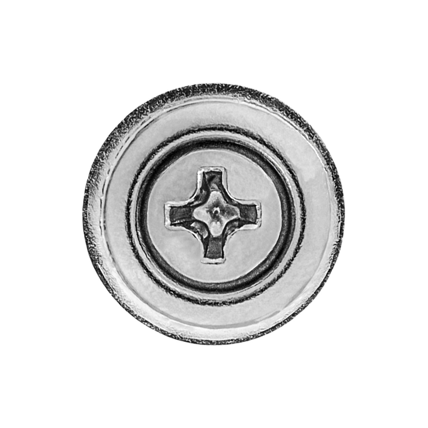 Auveco No. 2772 8 X 1" Phillips Oval Head SEMS Tapping Screw Cntrsnk Chrome, Quantity - 100