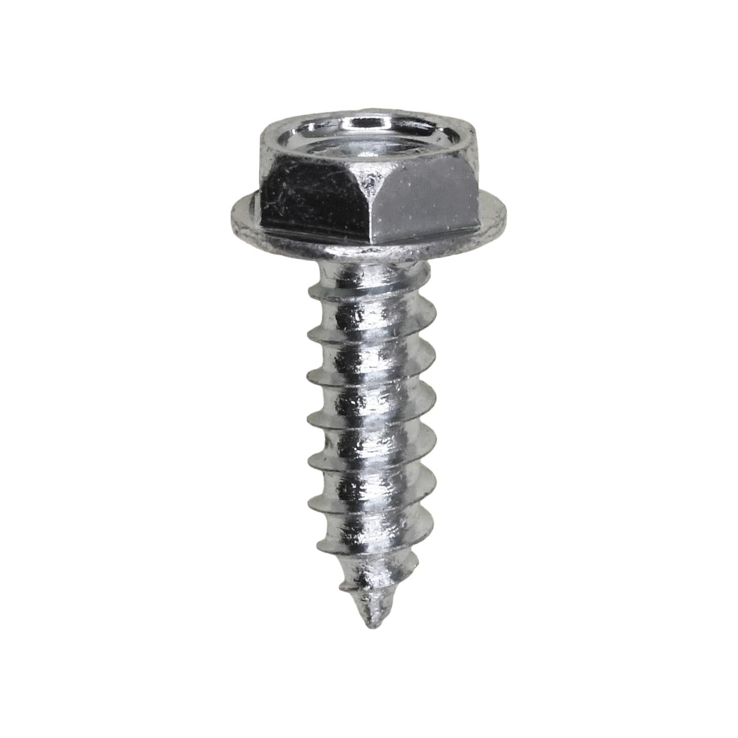 Auveco No. 2809 10 X 5/8" Indented Hex Washer Head Tapping Screw Zinc, Quantity - 100