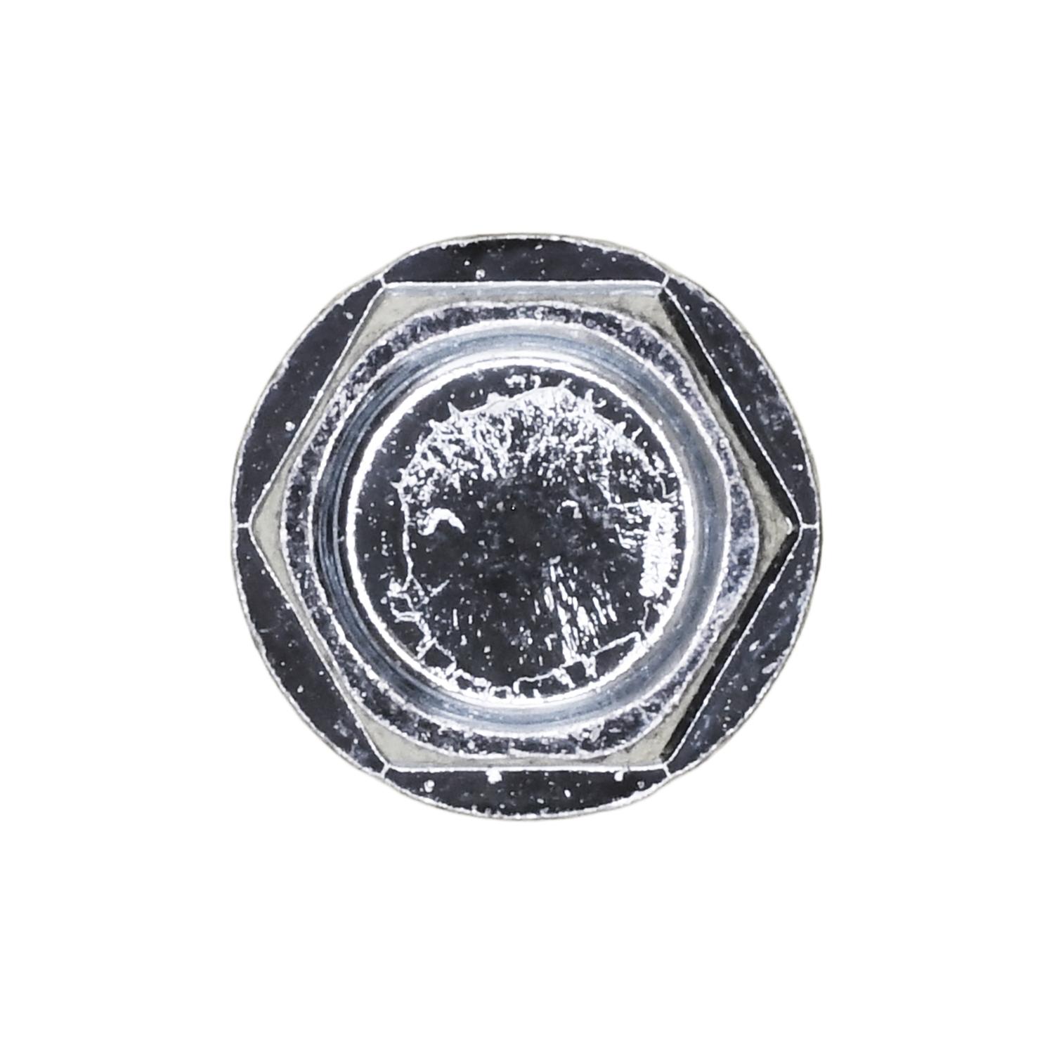 Auveco No. 2809 10 X 5/8" Indented Hex Washer Head Tapping Screw Zinc, Quantity - 100