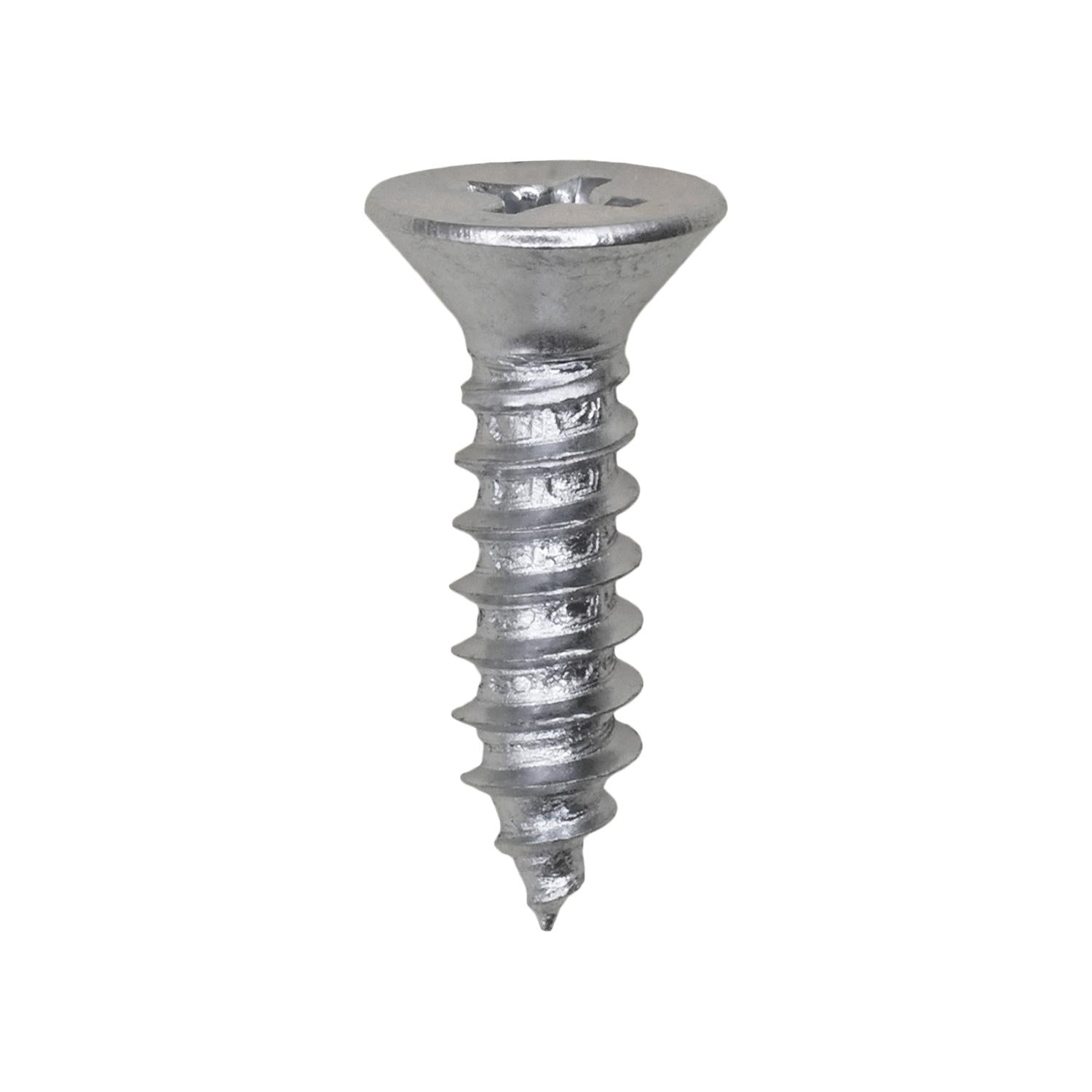 Auveco No. 2810 10 X 3/4" Phillips Flat Head Tapping Screw Zinc, Quantity - 100
