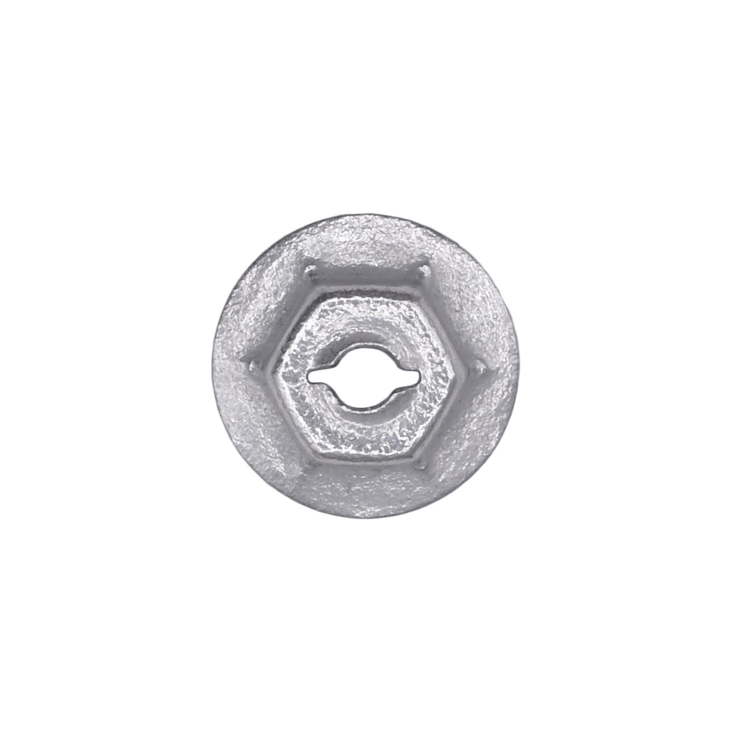 Auveco # 2895 Thread Cutting Nut 1/8" Stud Size 5/16" Hex. Qty 100.