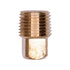 Auveco No. 291 Brass Square Head Plug 1/8" Pipe Thread, Quantity - 5