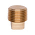 Auveco No. 293 Brass Square Head Plug 3/8" Pipe Thread, Quantity - 5