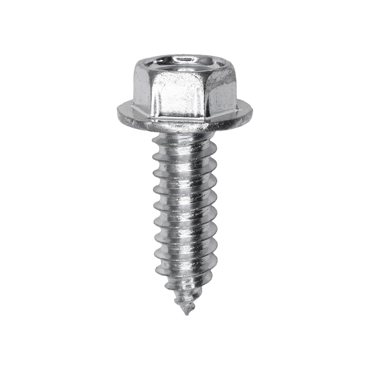 Auveco No. 2979 5/16" X 1" Indented Hex Washer Head Tapping Screw Zinc, Quantity - 100