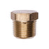 Auveco No. 297 Brass Hex Head Plug 3/8" Pipe Thread, Quantity - 5