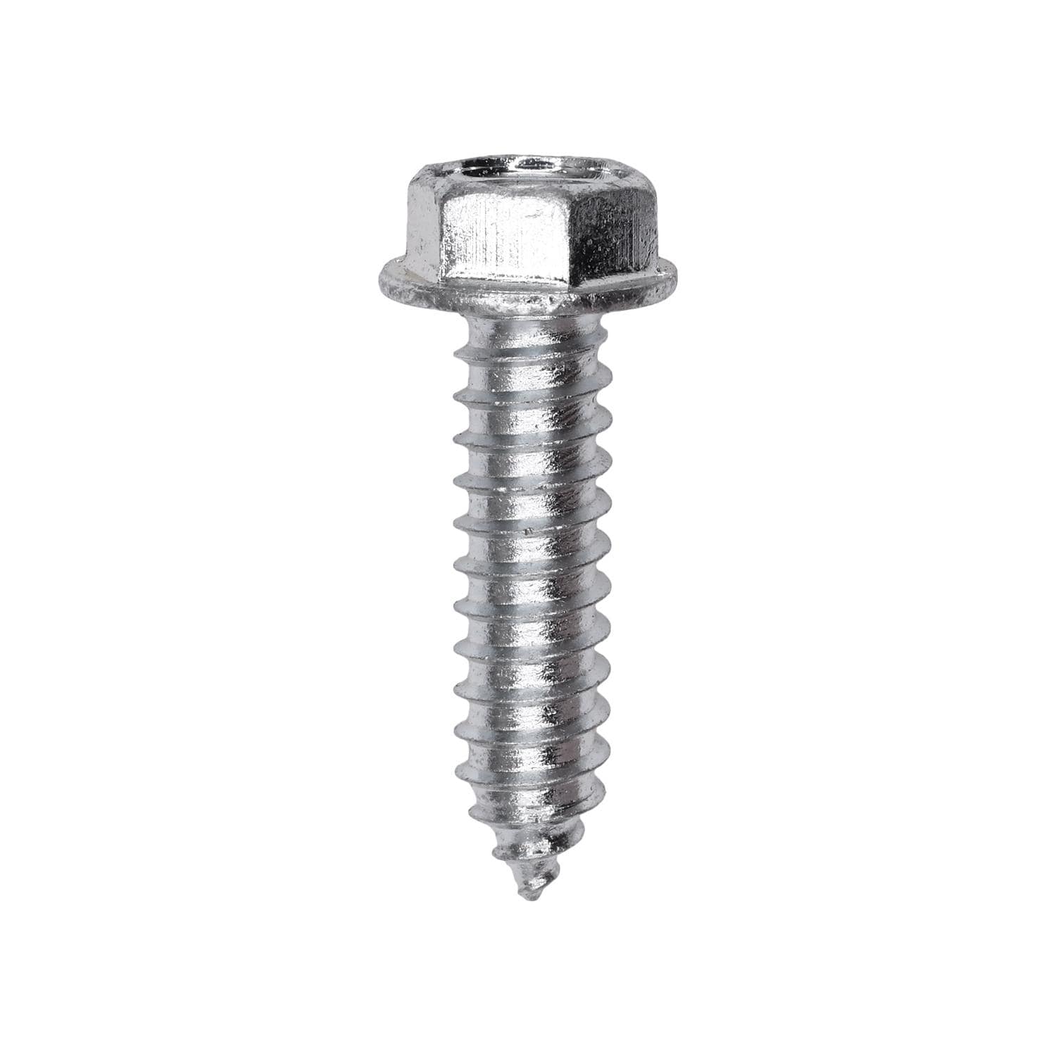 Auveco No. 2980 5/16" X 1-1/4" Indented Hex Washer Head Tapping Screw Zinc, Quantity - 100