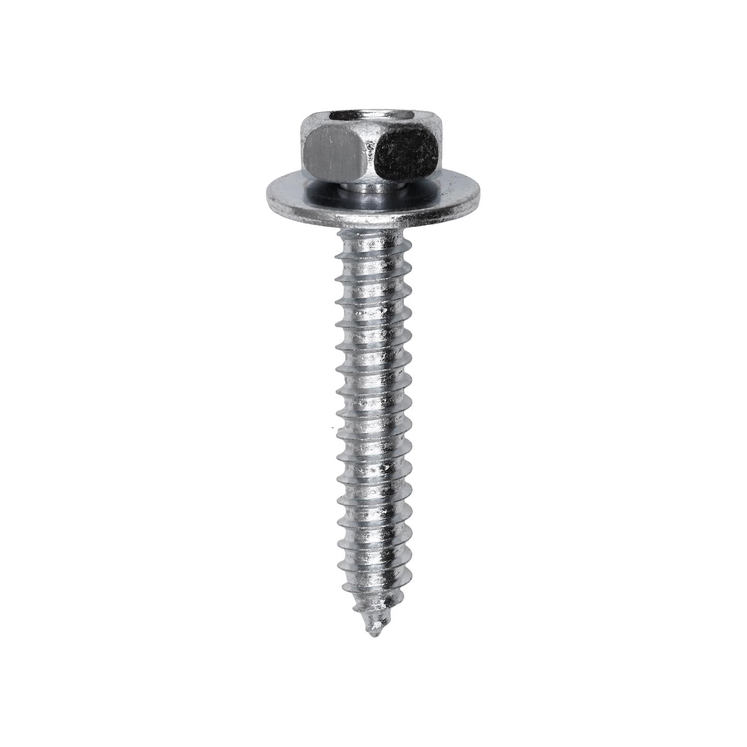 Auveco No. 2991 14 X 1-1/2" Hex Head SEMS Tapping Screw Zinc, Quantity - 100