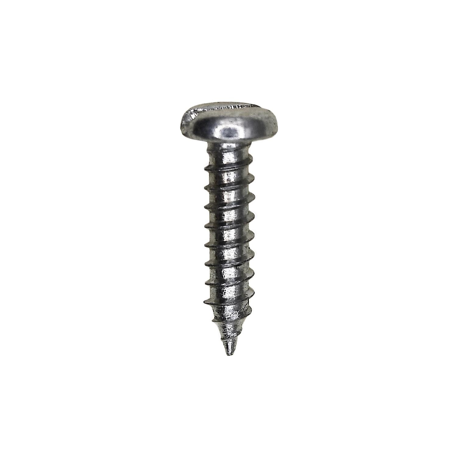 Auveco No. 3022 4 X 1/2" Slotted Pan Head Tapping Screw Zinc, Quantity - 100