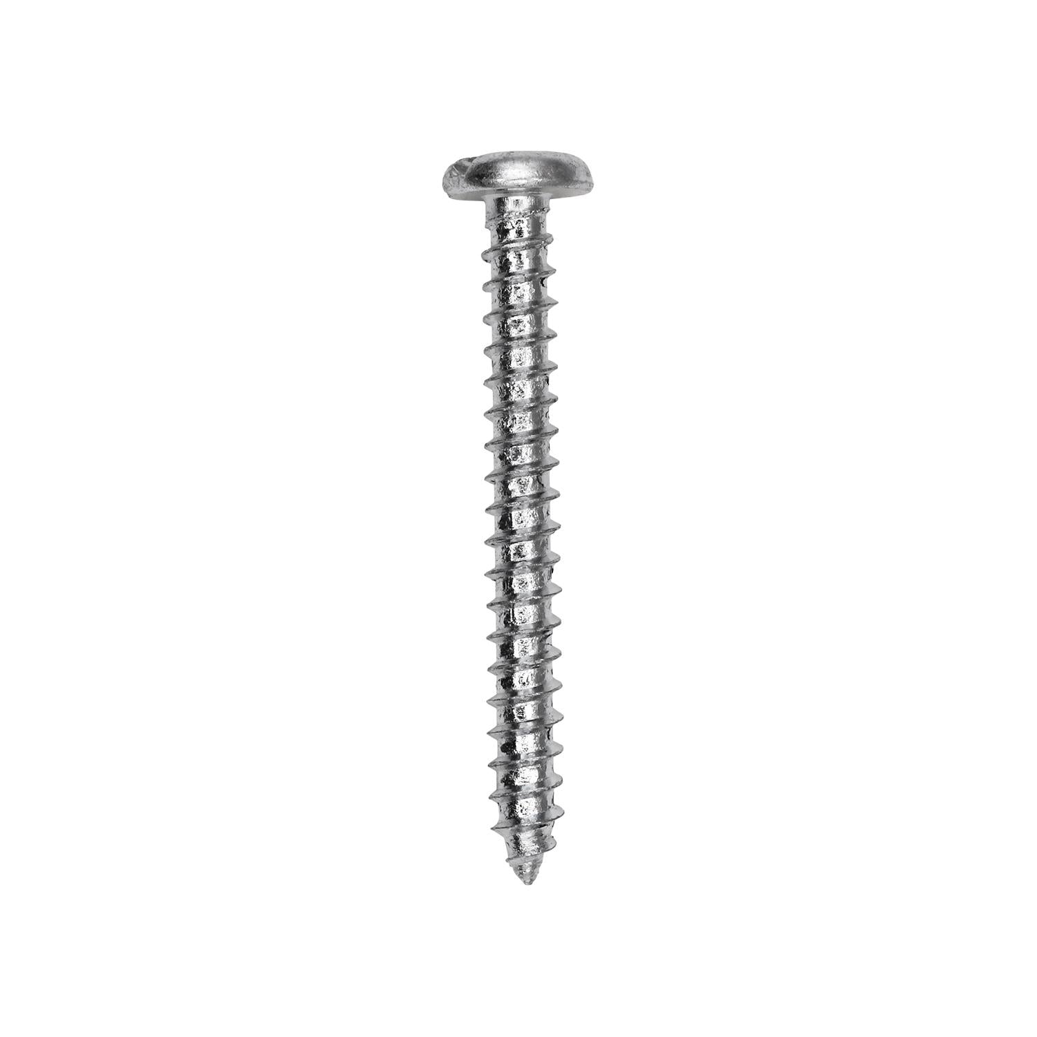 Auveco # 3028 8 X 1-1/2" Slotted Pan Head Tapping Screw Zinc. Qty 100.