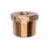 Auveco No. 302 Brass Bushing 1/2" External Thread 1/8" Internal Thread, Quantity - 5
