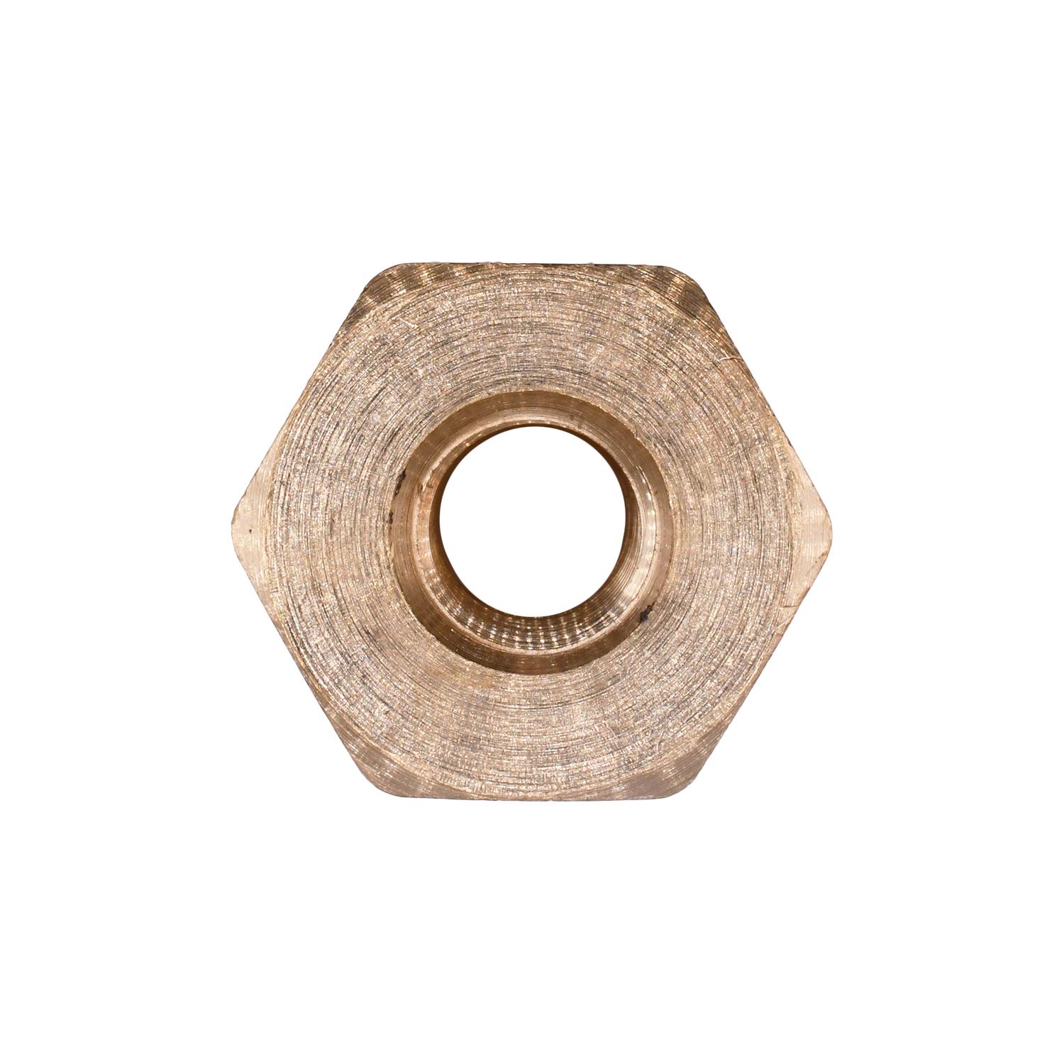 Auveco No. 302 Brass Bushing 1/2" External Thread 1/8" Internal Thread, Quantity - 5