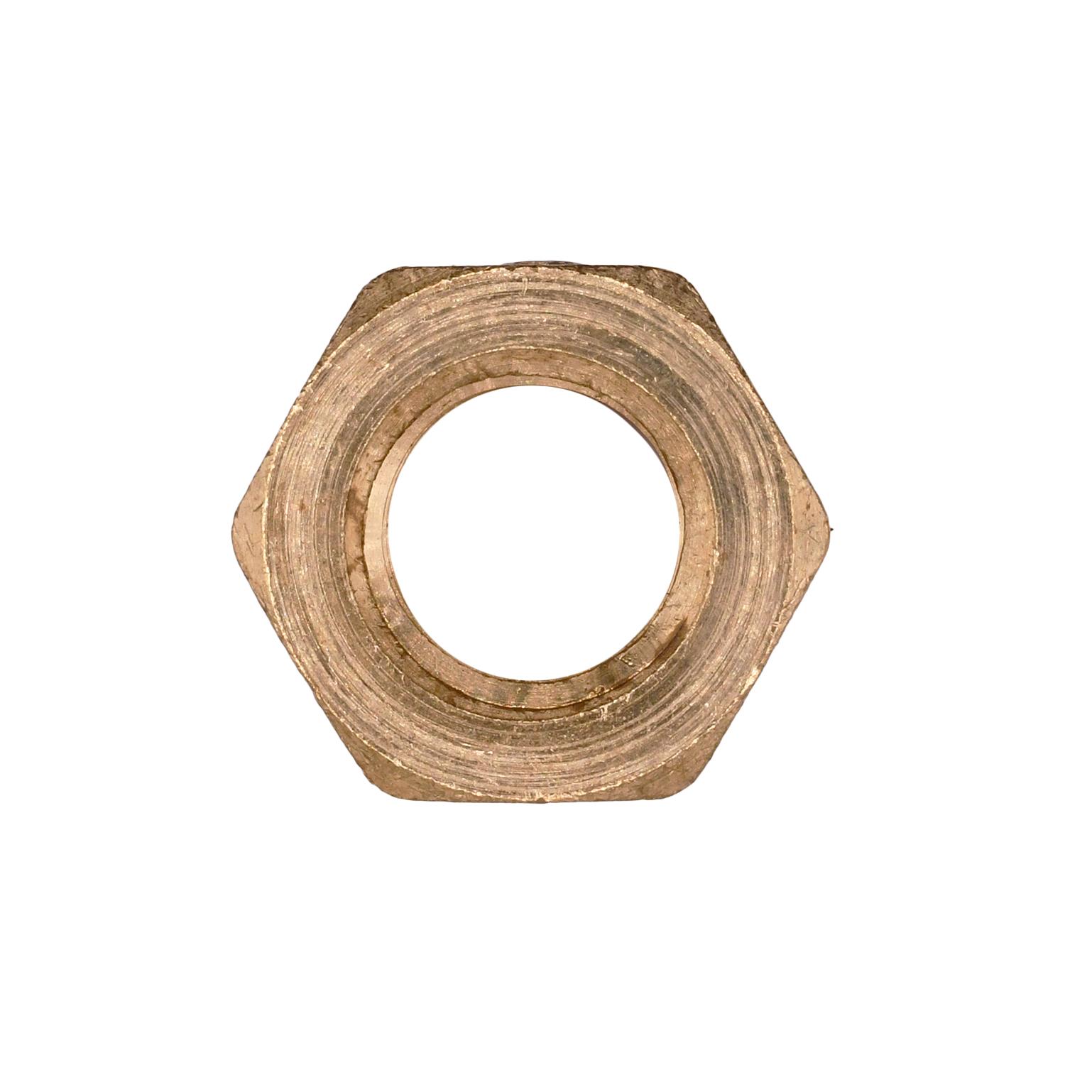 Auveco # 303 Brass Threaded Reducing Bushing 1/2" Exterior Threads 1/4" Interior Threads. Qty 5.