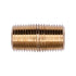 Auveco No. 305 Brass Close Nipple 3/4" Length 1/8" Pipe Thread, Quantity - 5