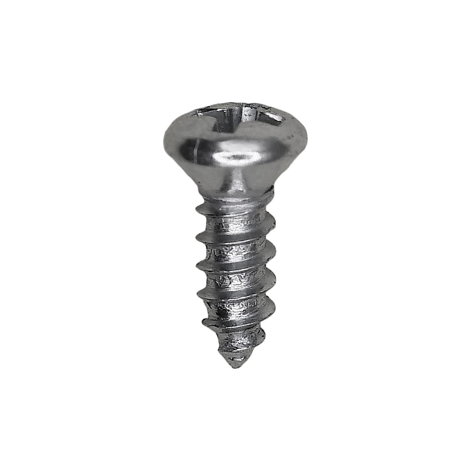 Auveco No. 3062 4 X 3/8" Phillips Oval Head Tapping Screw Zinc, Quantity - 100