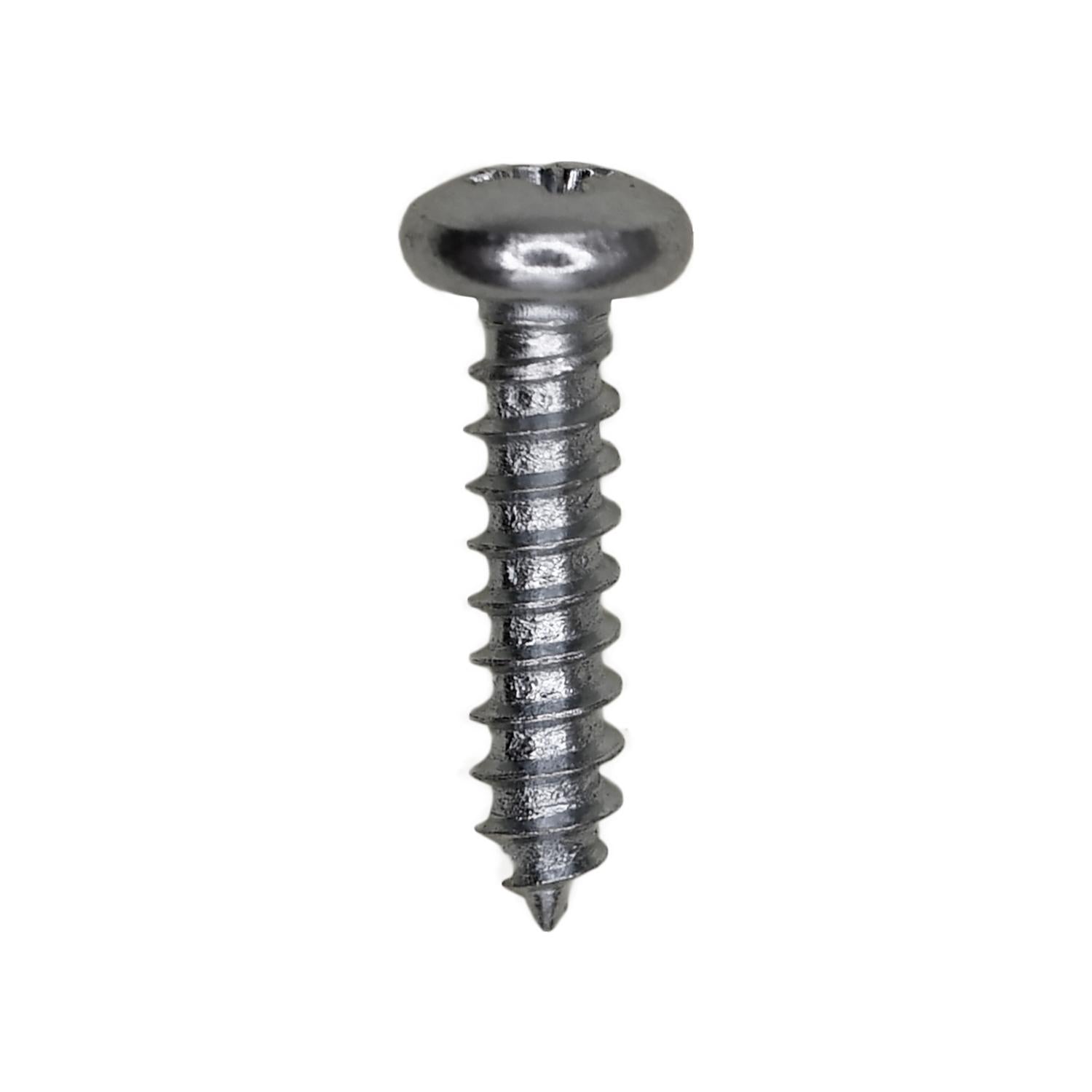 Auveco No. 3073 4 X 1/2" Phillips Pan Head Tapping Screw Zinc, Quantity - 100