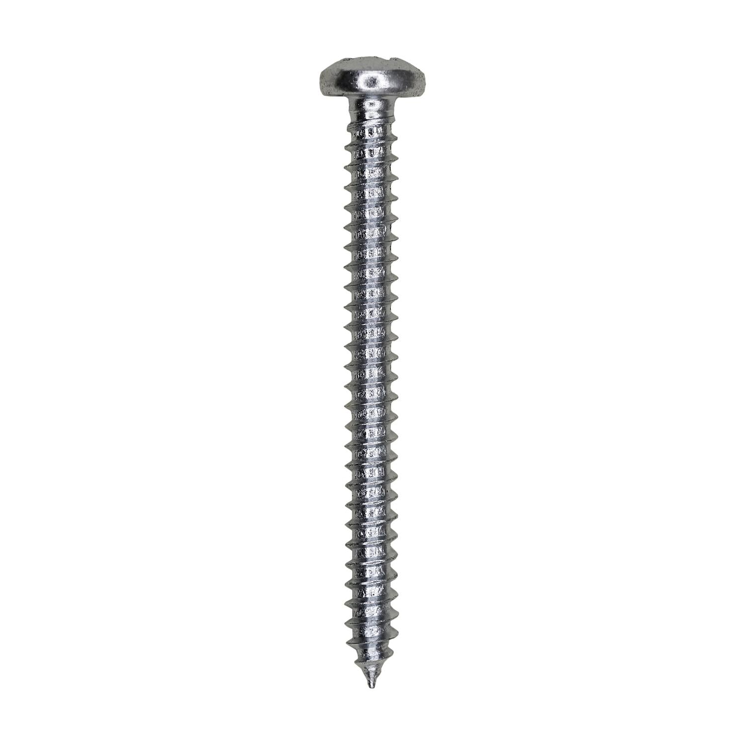 Auveco No. 3078 6 X 1-1/2" Phillips Pan Head Tapping Screw Zinc, Quantity - 100