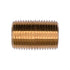 Auveco No. 307 Brass Close Nipple 1" Length 3/8" Thread, Quantity - 5