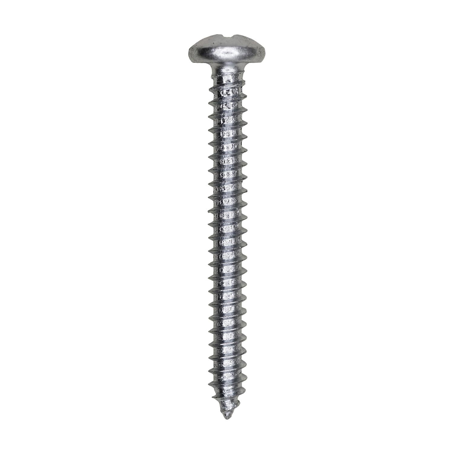 Auveco No. 3081 8 X 1-1/2" Phillips Pan Head Tapping Screw Zinc, Quantity - 100