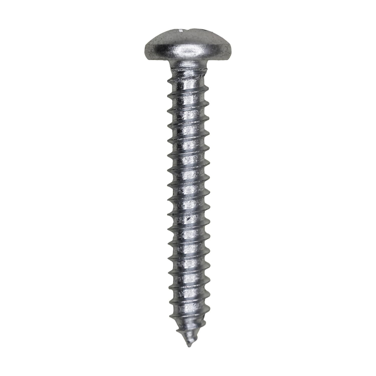 Auveco No. 3083 #10 X 1-1/4" Phillips Pan Head Tapping Screw Zinc, Quantity - 100