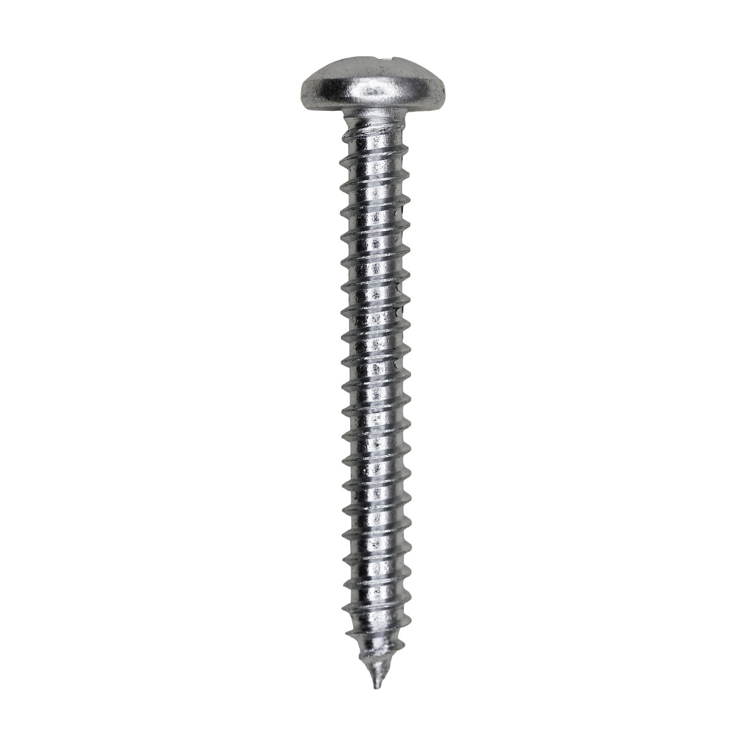 Auveco No. 3084 10 X 1-1/2" Phillips Pan Head Tapping Screw Zinc, Quantity - 100