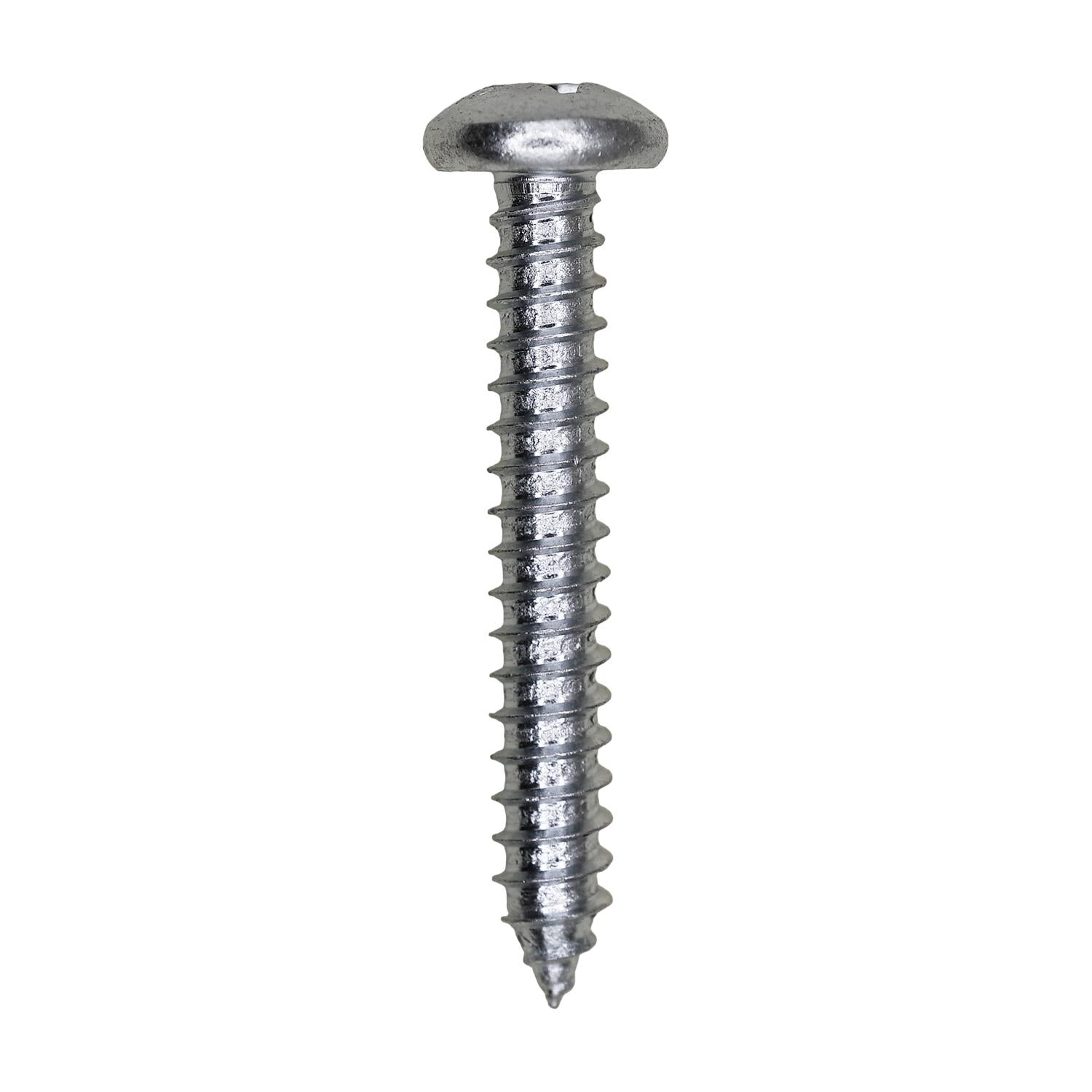 Auveco # 3088 12 X 1-1/2" Phillips Pan Head Tapping Screw Zinc. Qty 100.