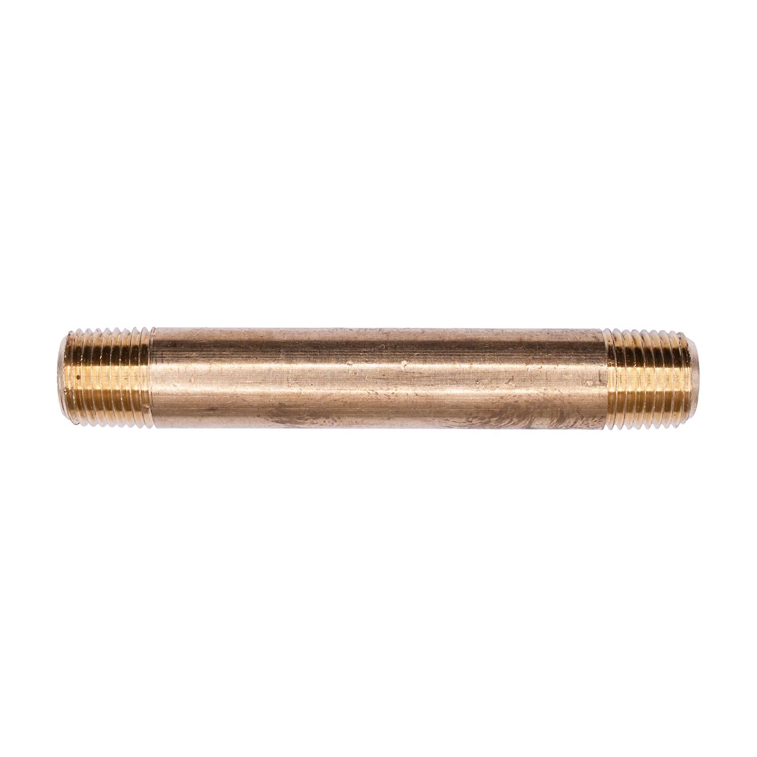 Auveco # 311 Brass Long Nipple 2-1/2" Length 1/8" Threads. Qty 5.