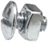 Auveco No. 3184 Truss Head License Plate Bolt And Nut 1/4"- 20 X 1/2", Quantity - 100