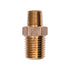 Auveco No. 318 Brass Hex Nipple 1/4" Thread A 1/8" Thread B, Quantity - 5
