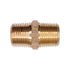 Auveco # 319 Brass Hex Nipple 3/8" Threads A 3/8" Threads B. Qty 5.