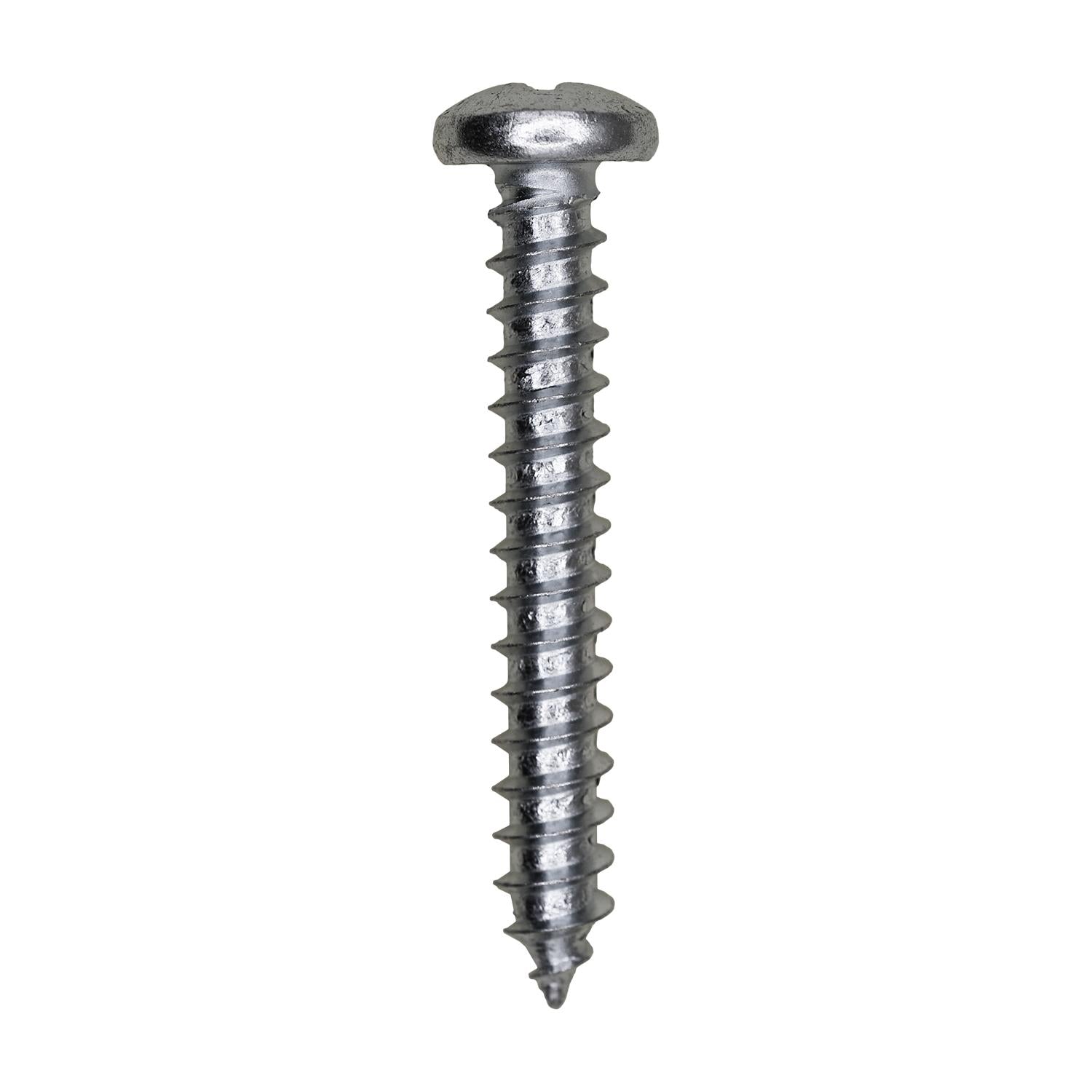 Auveco # 3211 14 X 1" 3/4" Phillips Pan Head Tapping Screw Zinc. Qty 100.