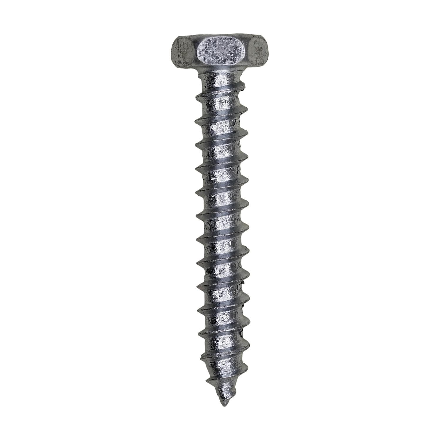 Auveco No. 3214 10 X 1-1/4" Indented Hex Head Tapping Screw Zinc, Quantity - 100