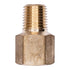 Auveco # 327 Brass Pipe Adapter 1/4" Female 1/4" Male. Qty 5.