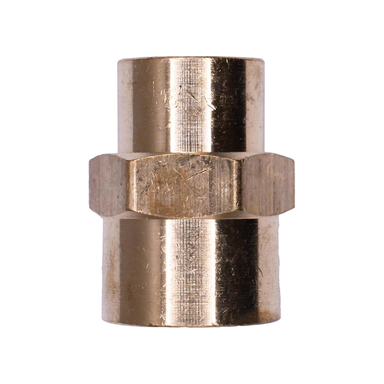 Auveco # 335 Brass Pipe Reducing Coupling 1/4" x 1/8". Qty 5.