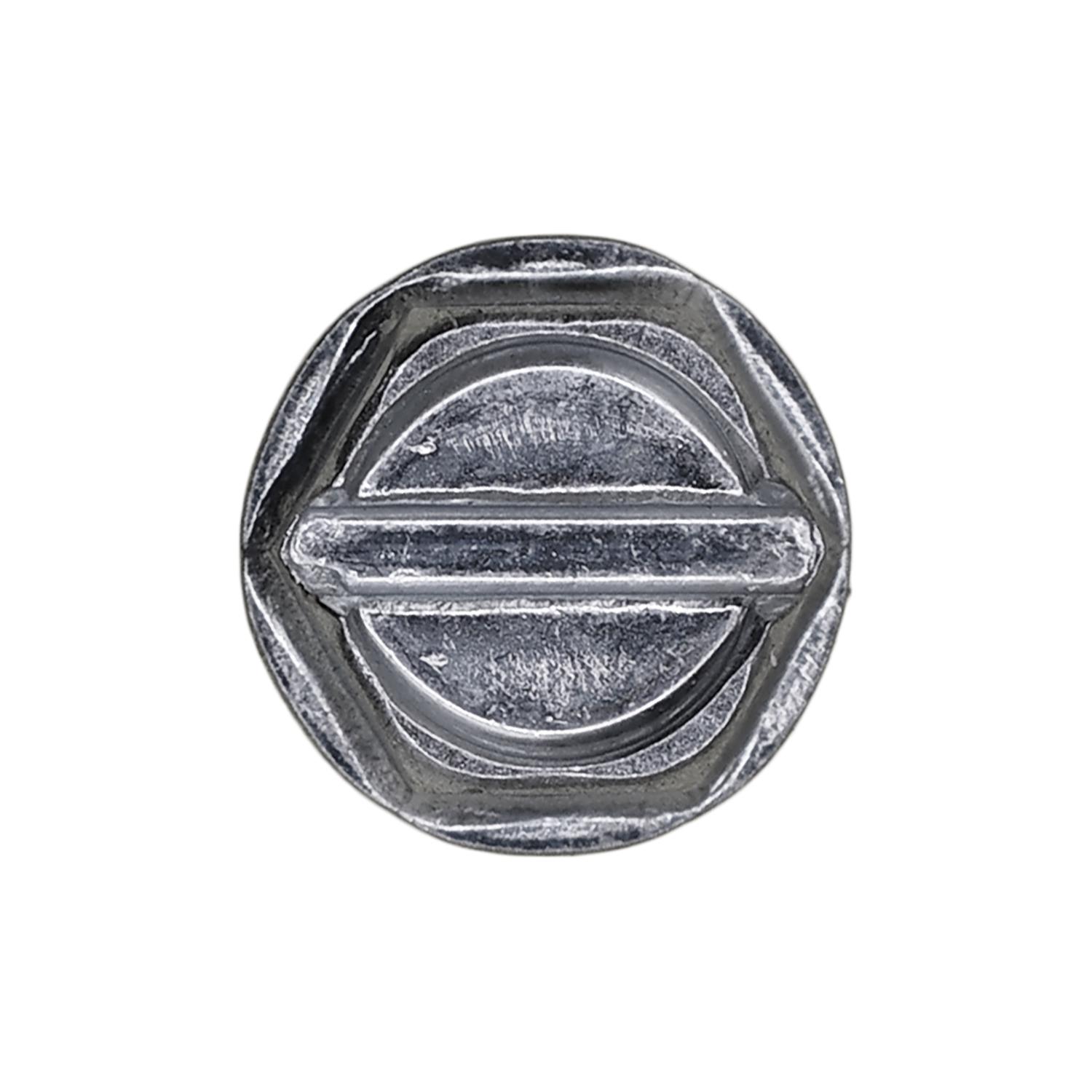 Auveco No. 3368 6 X 1/2" Slotted Hex Washer Head Tapping Screw Zinc, Quantity - 100