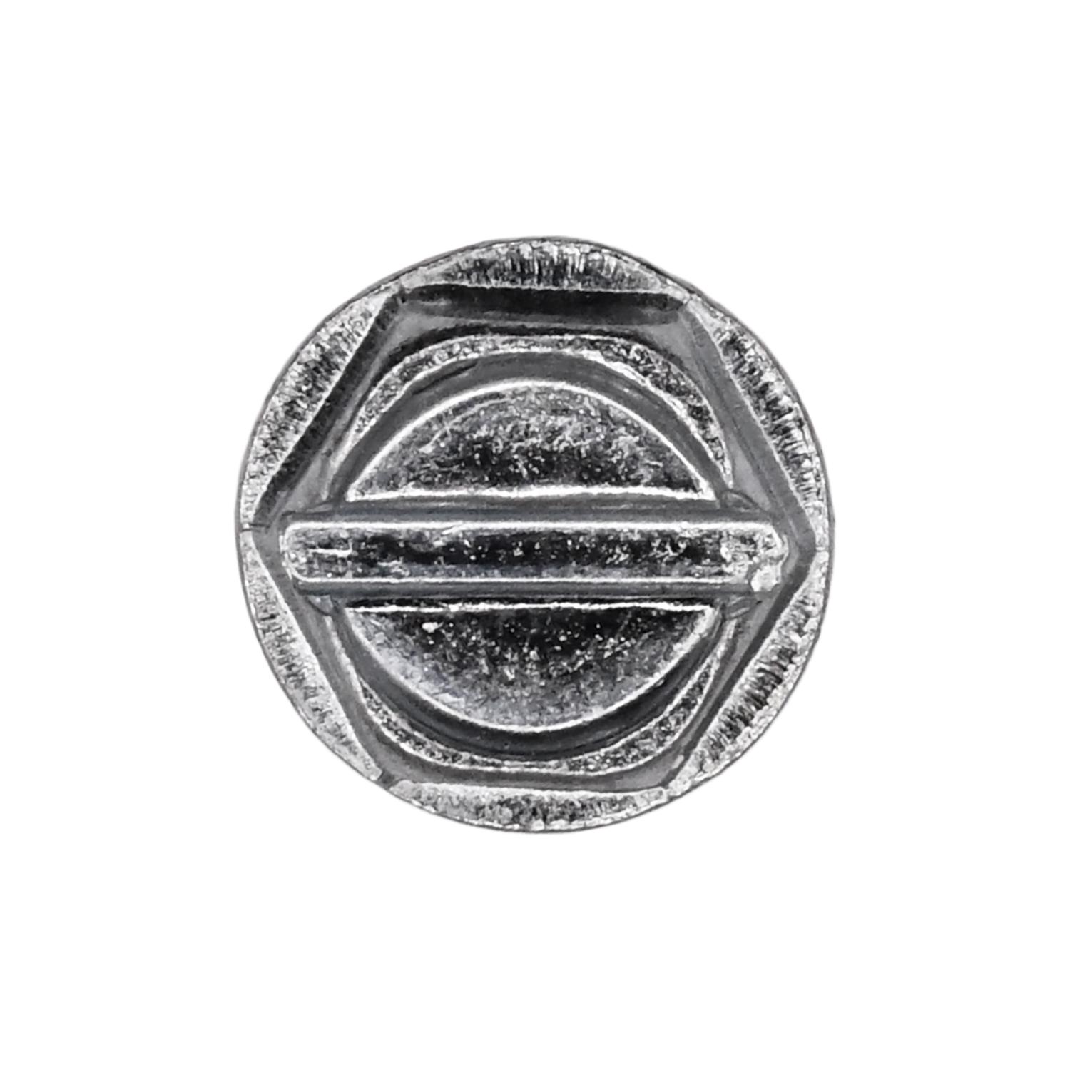 Auveco # 3369 6 X 5/8" Slotted Hex Washer Head Tapping Screw Zinc. Qty 100.