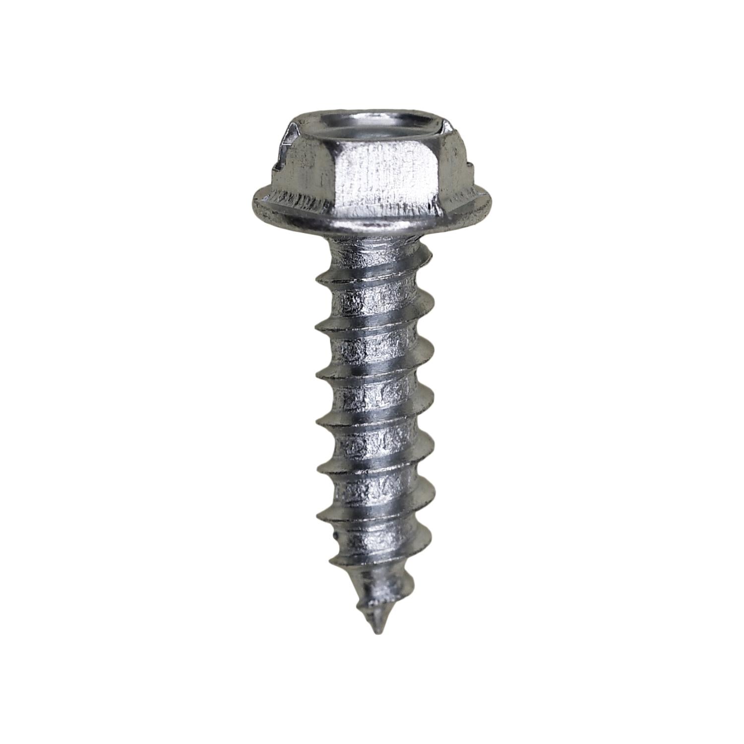 Auveco No. 3375 8 X 5/8" Slotted Hex Washer Head Tapping Screw Zinc, Quantity - 100