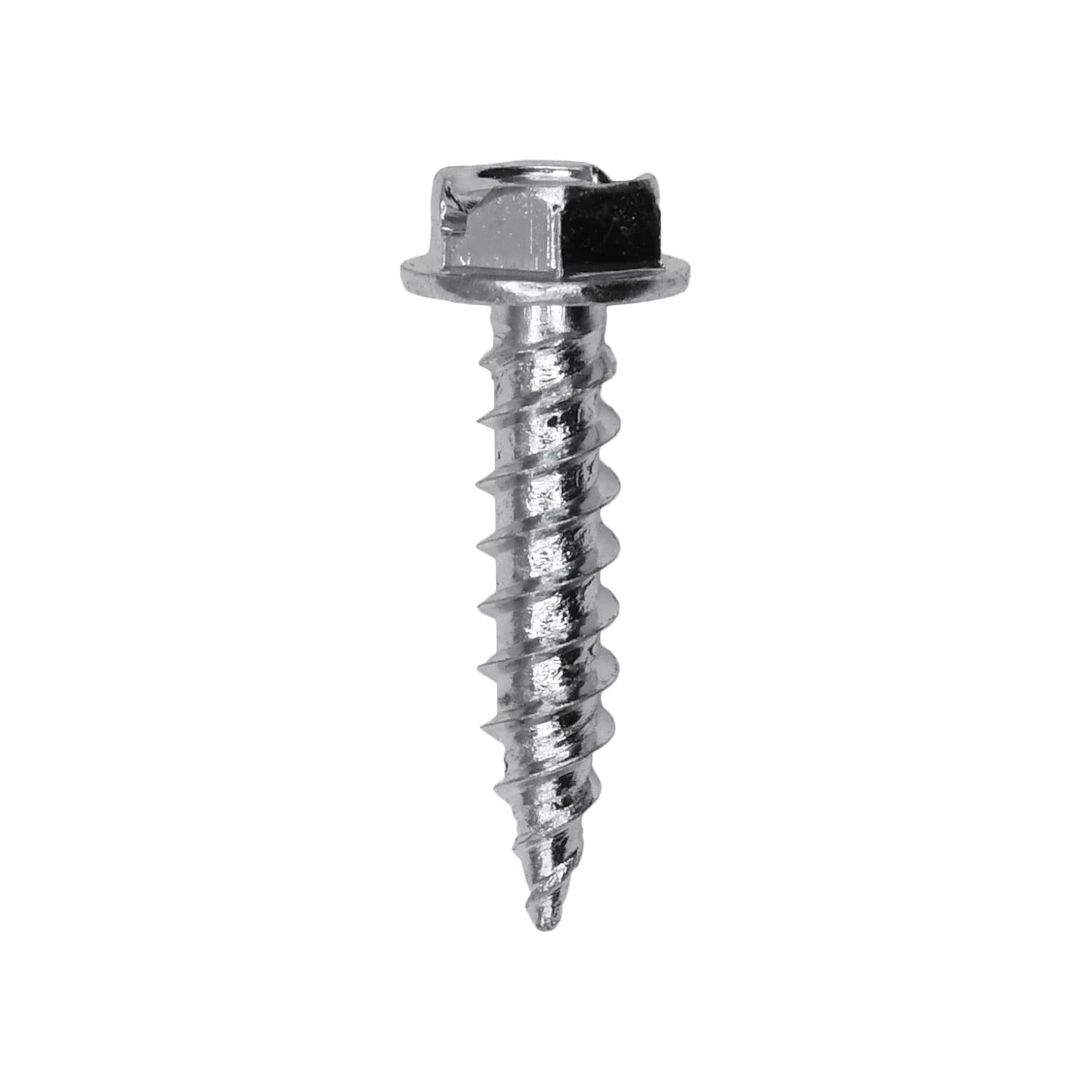 Auveco No. 3376 8 X 3/4" Slotted Hex Washer Head Tapping Screw Zinc, Quantity - 100